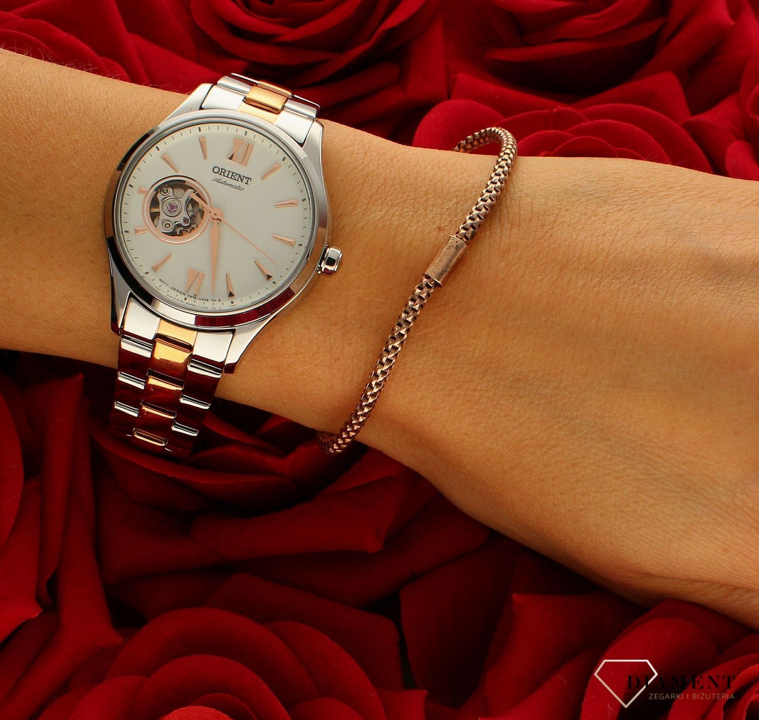 Srebrna bransoletka pozłacana 'Różowe Fope'. Dzięki uniwersalnej i zarazem bogato zdobionej formie (2).jpg